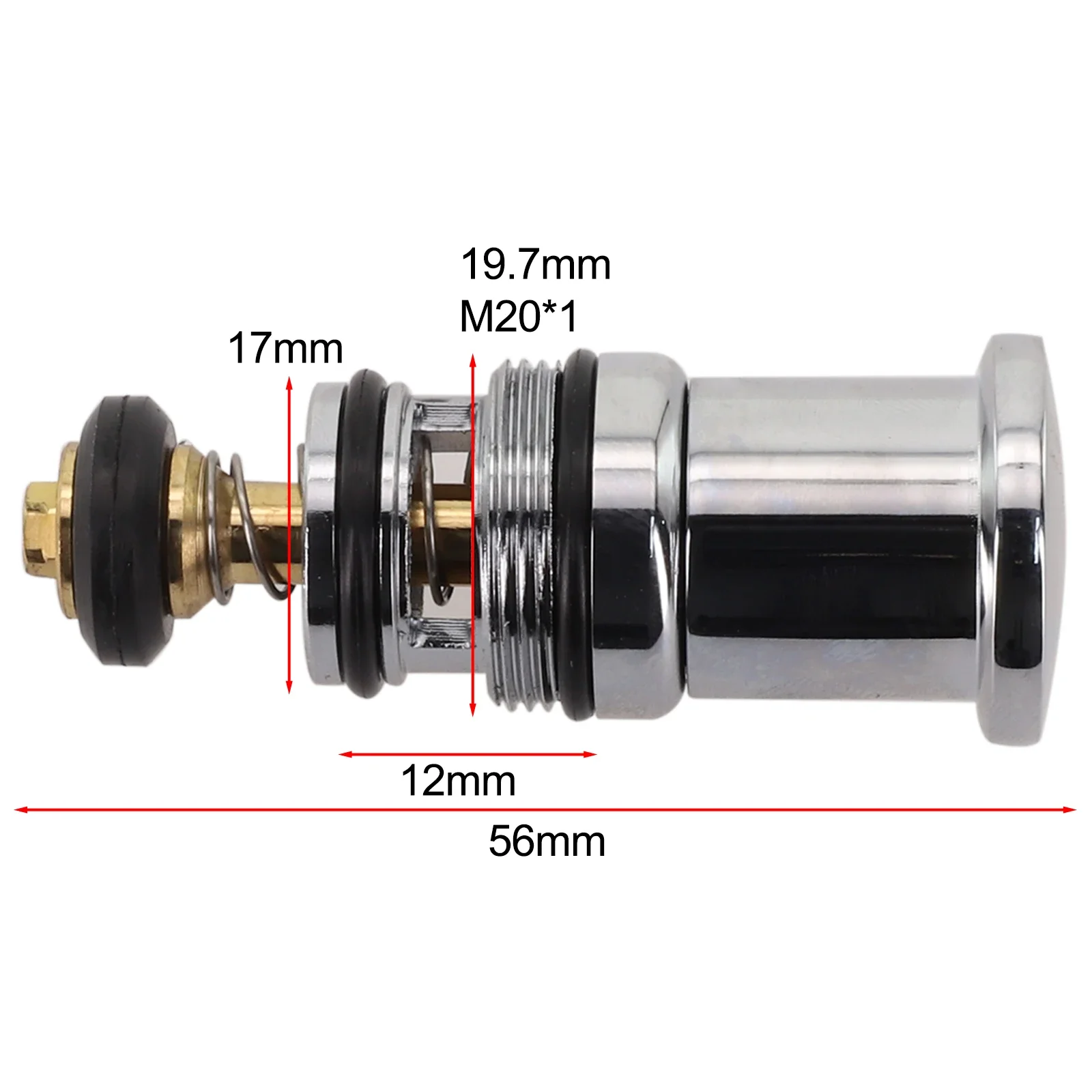 Bathing Experience Triple Bathtub Valve Pull-up Diverter Non-fading Reliable Performance Rust-proof Brass Lever Valve Core