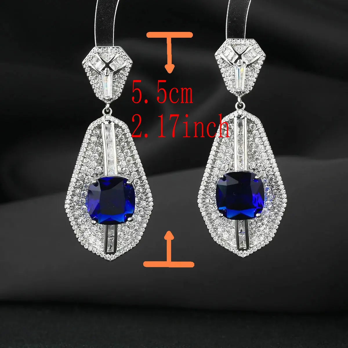 Bilincolor Evening Dress Topaz Exquisite Luxury Earrings  for Women（Have Coupon）