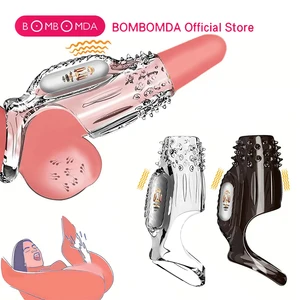 음경 소매 연장 콘돔 남성 확대 지연 진동기 도구 마사지 수탉 반지 진동 음경 표지 남성용 성 장난감 12 최고의 판매 음경 마사지 빅 거시기 마사지 - №7