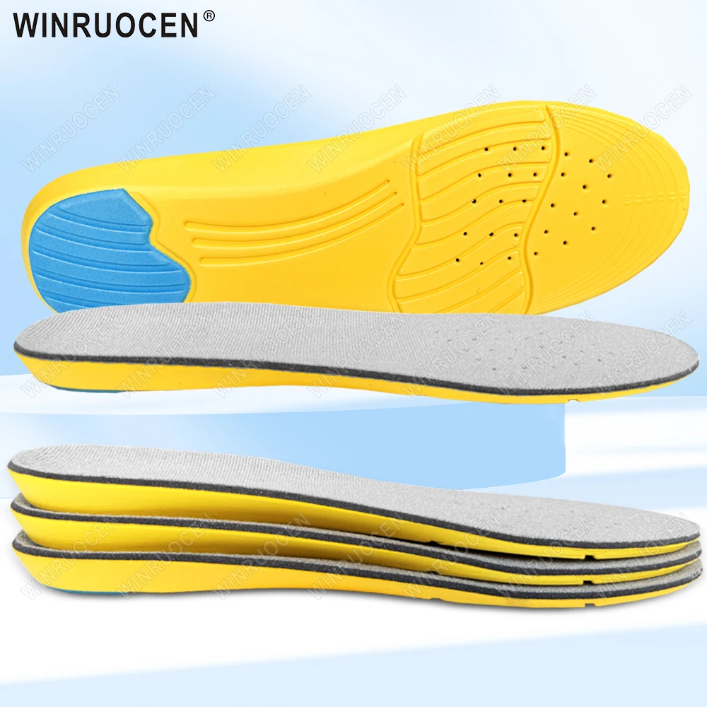 2/4 Stück neue Unisex-Sport-Einlegesohlen aus hochelastischem Memory-Schaum, schweißabsorbierend, Deodorant, atmungsaktiv, zum Laufen, für den täglichen Gebrauch, Mann und Frau