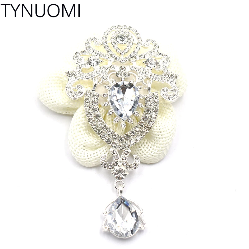 TYNUOMI2PCS98 * 52MM Puppeteer Alloy Diamond Acrylic Pendant For Clothing, Bow Hair Accessories, Earrings, Jewelry Accessories D