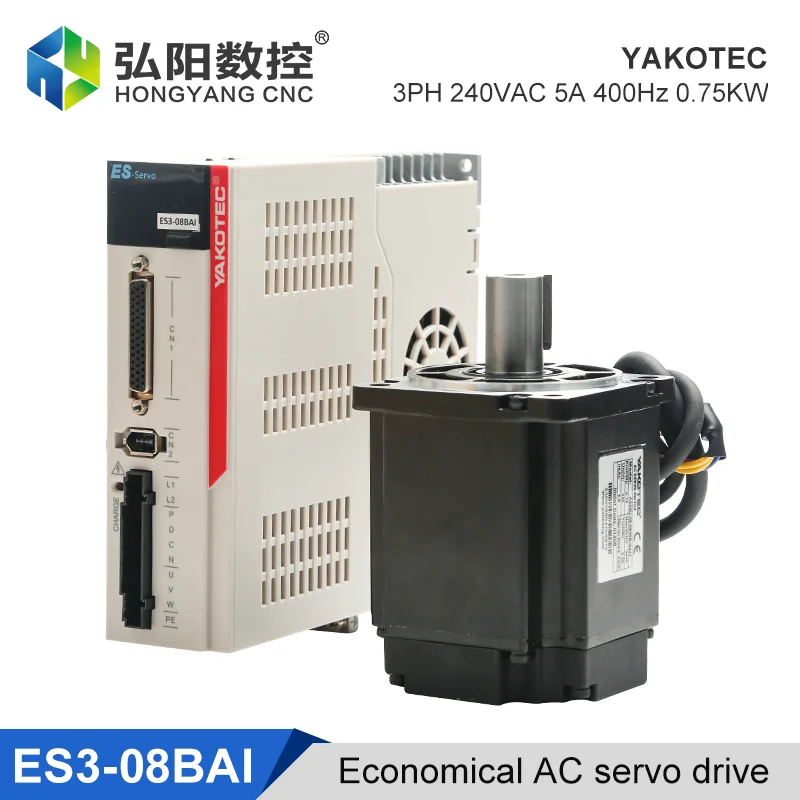 YAKOTEC 750 w suit AC240V servo motor drives can be used in the numerical control machine and high precision positioning