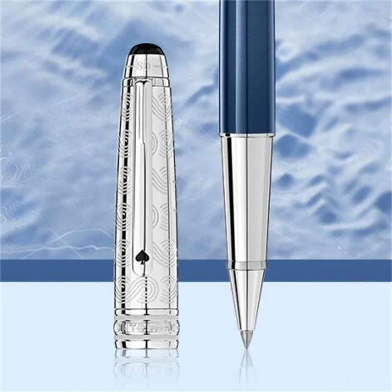 luxury blue / Black 80 Days Around The World 163 MB Ballpoint pen / Roller ball pen Office stationery fashion ink Fountain pen