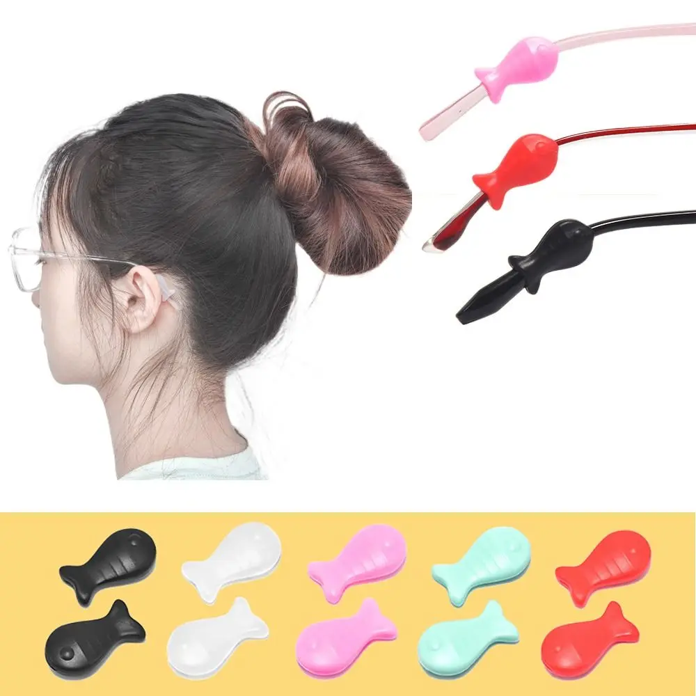 Anti Drop Silicone Glasses Anti-slip Sleeves Silicone Glasses Elastic Grip Temple Tip Stoppers Holder Eyewear Accessories