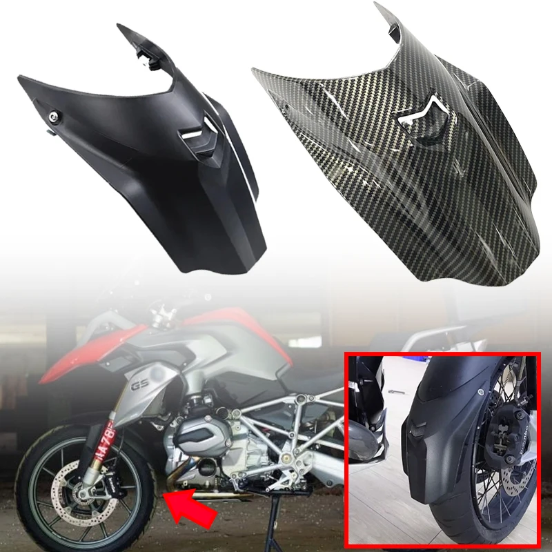 

For BMW R1200GS R1250GS LC ADV R 1200GS R1250 GS Adventure GSA 2014-2022 Motorcycle Front Mudguard Carbon Look Fender Extender