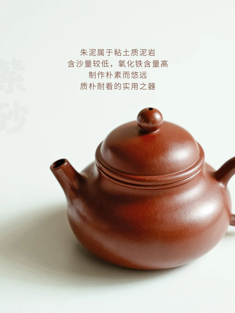 Yung Days Pot Real Purple Clay High-End Teapot Mini Small Single for One Person Yixing Household Ming Needle