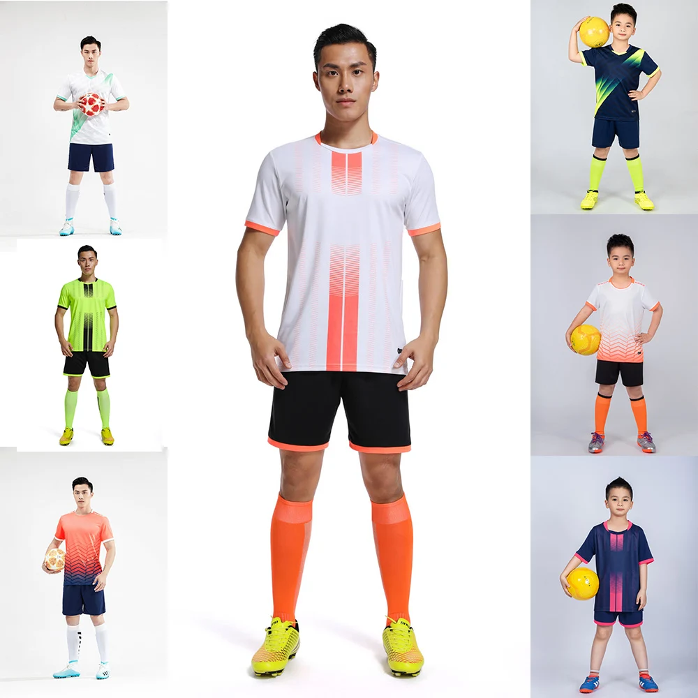 Adult Kids Football Jersey Men Boy Customize Soccer Uniforms Kit Sports Clothes Women Futsal Sportswear Training Tracksuit Child