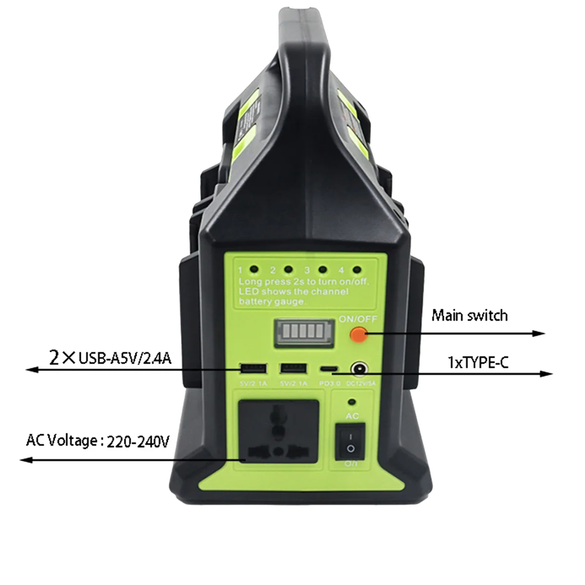 

220V Inverter LED Work Light Spotlight Lamp for Bosch Lithium Battery