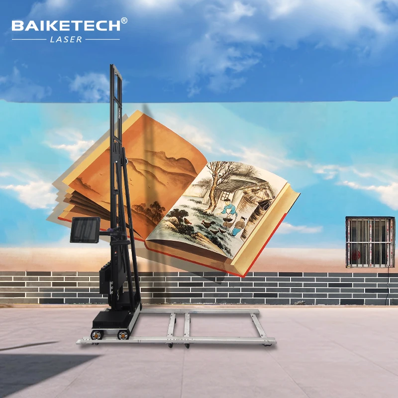 

BK-WP800P Автоматические 3D CMYK высокого разрешения, экологически чистые струйные вертикальные настенные росписи, внутренний и наружный настенный принтер