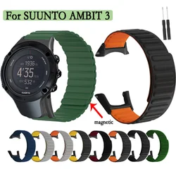 Newest Silicone Strap For SUUNTO AMBIT 3 Magnetic Buckle Watchband Durable Sport Wristband With Tools Watch Accessories