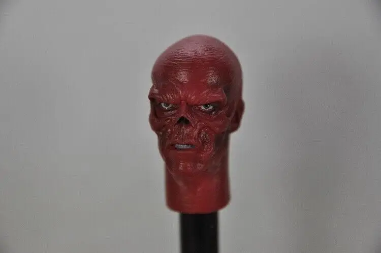 1/6 Scale Red Skull Head Sculpt Model for 12'' Male Soldier Weaving