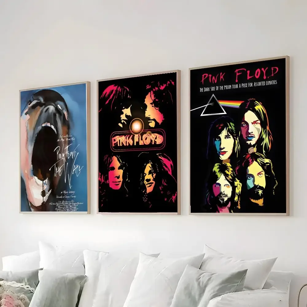 P-Pink Floyd Poster High-definition  poster stickers, suitable for bedroom, living room, home decoration