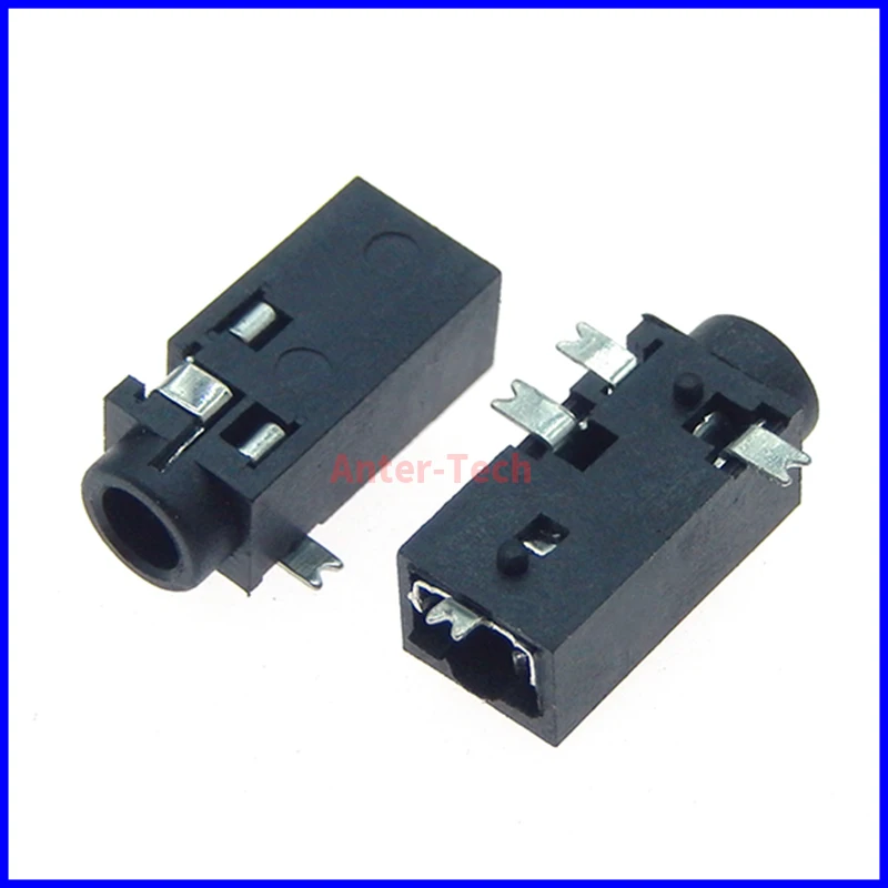 10PCS PJ-218 Power Interface 2.5 Headphones Jack 4-Leg Patch 2 Fixed Feet Ф 2.5mm Socket USB