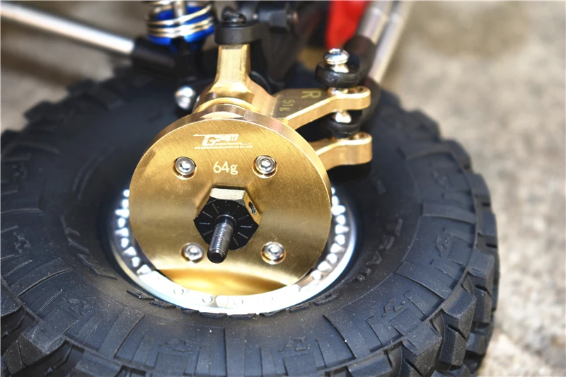 GPM Brass Outer Portal Drive Housing (Front Or Rear) ForAXIAL SCX10 III Jeep