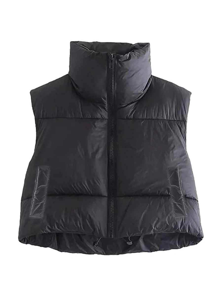 

Женская Стеганая легкая куртка-пуховик с воротником-стойкой и застежкой-молнией, теплая зимняя верхняя одежда, пальто