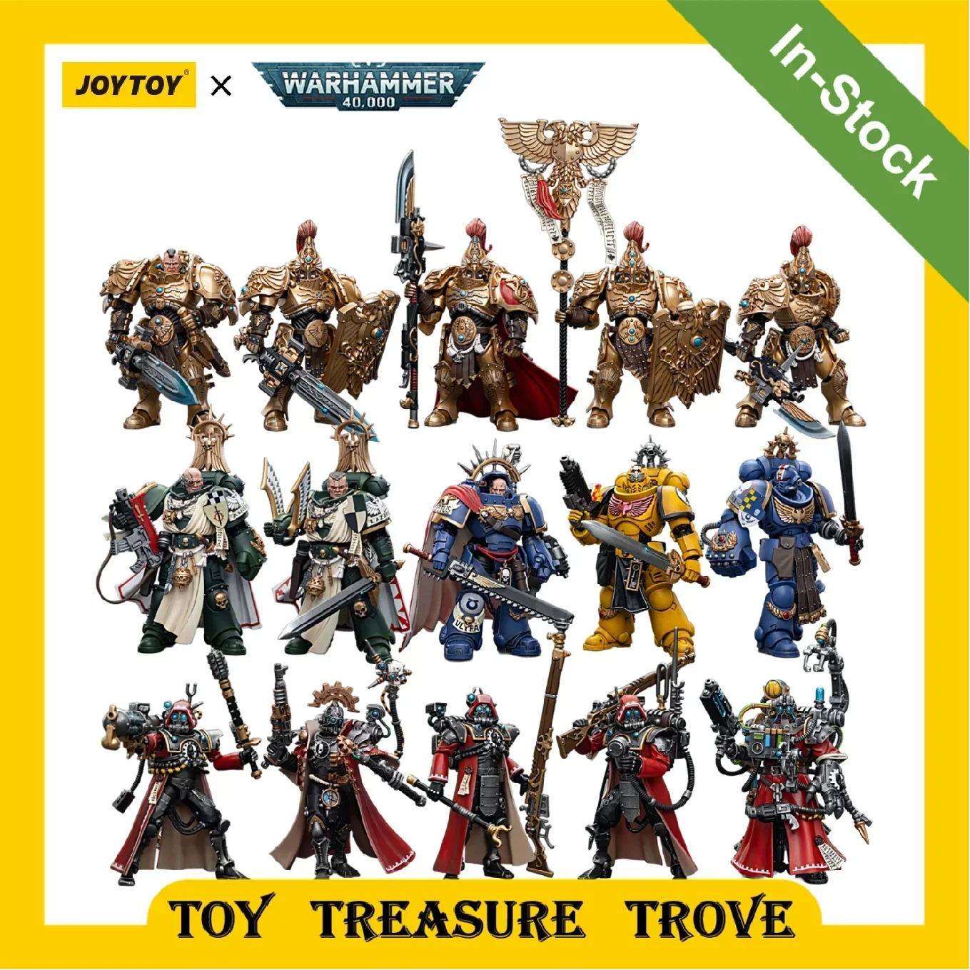 [IN STOCK] 1/18 JOYTOY Warhammer 40k Action Figures Adeptus Custodes Custodian Adeptus Mechanicus Ultramarines Anime Figure