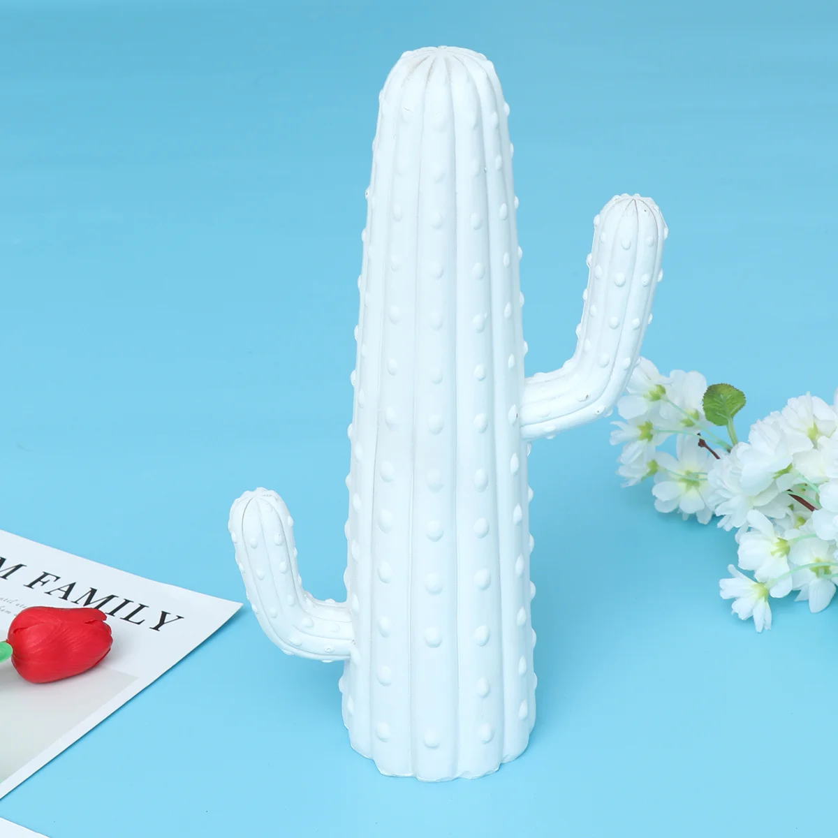 

Nordic Synthetic Resin Cactus Decoration Ceramic Display for Desktop Window Table Home Office Decoration Cactus Celestial Pillar