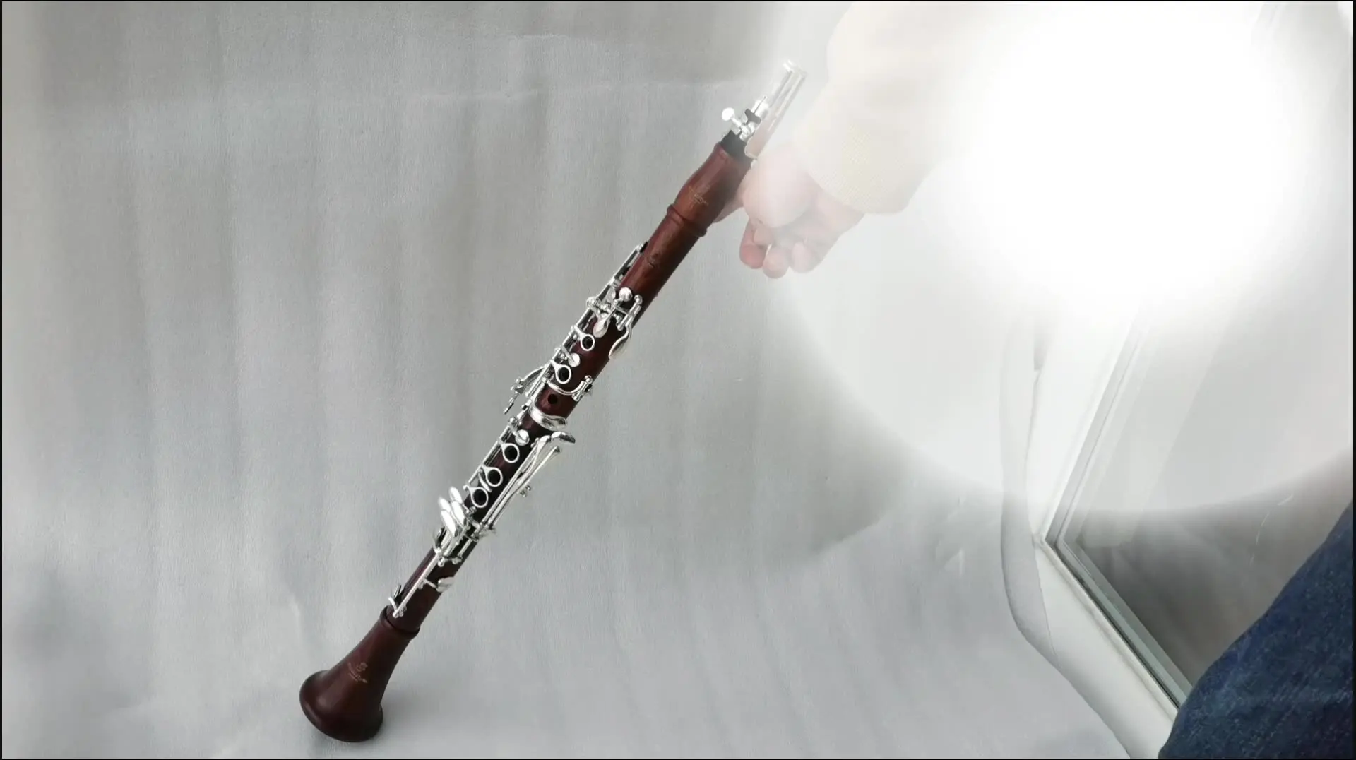 Rosewood clarinet for sale good performance bb clarinet 17keys silver plated rosewood clarinet