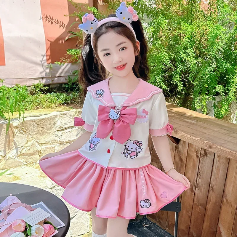 Miniso hellobyke bambini CosPlay Academy Style gonna a pieghe ragazza principessa vestiti per bambini JK uniforme regalo di compleanno