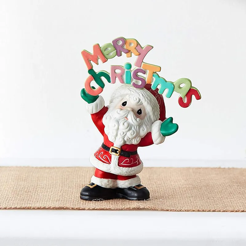 Water drop doll, Santa wishes you a Merry Christmas ceramic decorative ornament