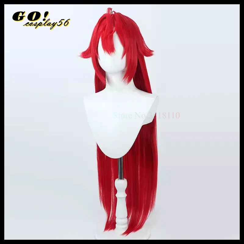 2025 NIKKE парик для косплея с красным капюшоном, длина 100 см, прямые термостойкие синтетические волосы, игровой головной убор