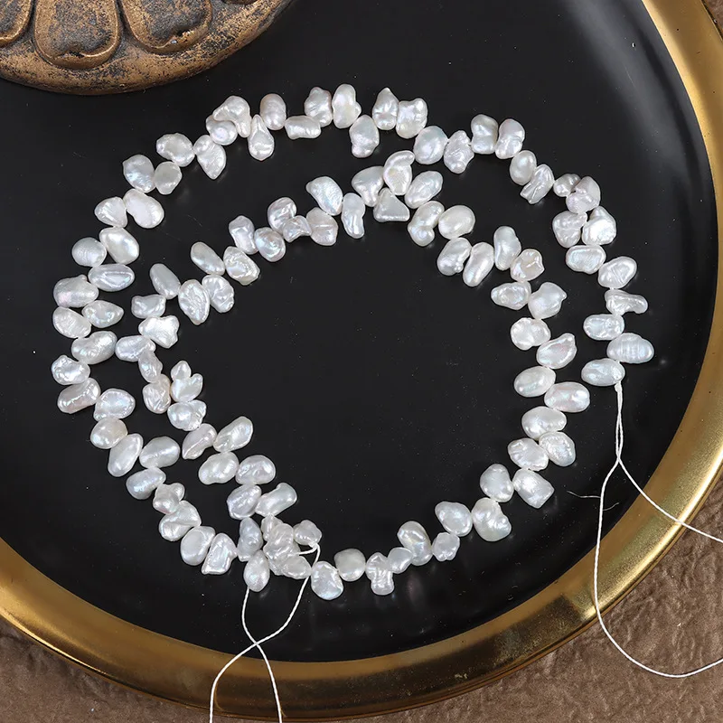 Natural freshwater pearl, baroque feather petals, seedless regenerated pearl