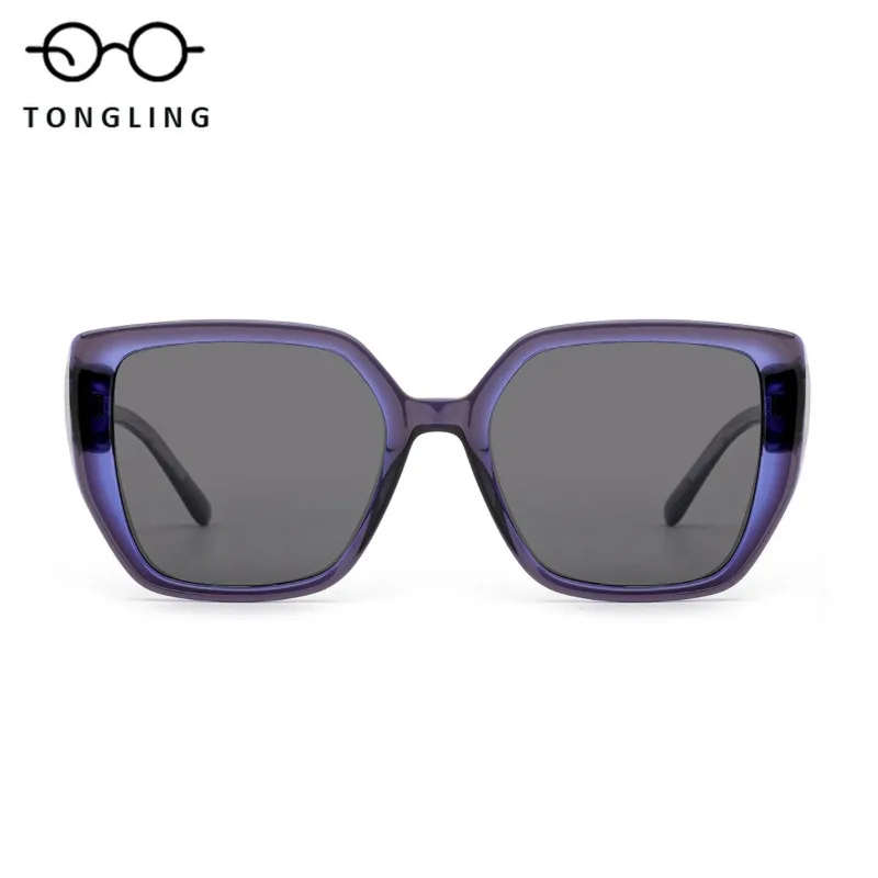 

2025 New Brand Designer Men Black Classic Acetate Square Handcrafted High-End Fashion Women Personalized UV-Resistant Sunglasses