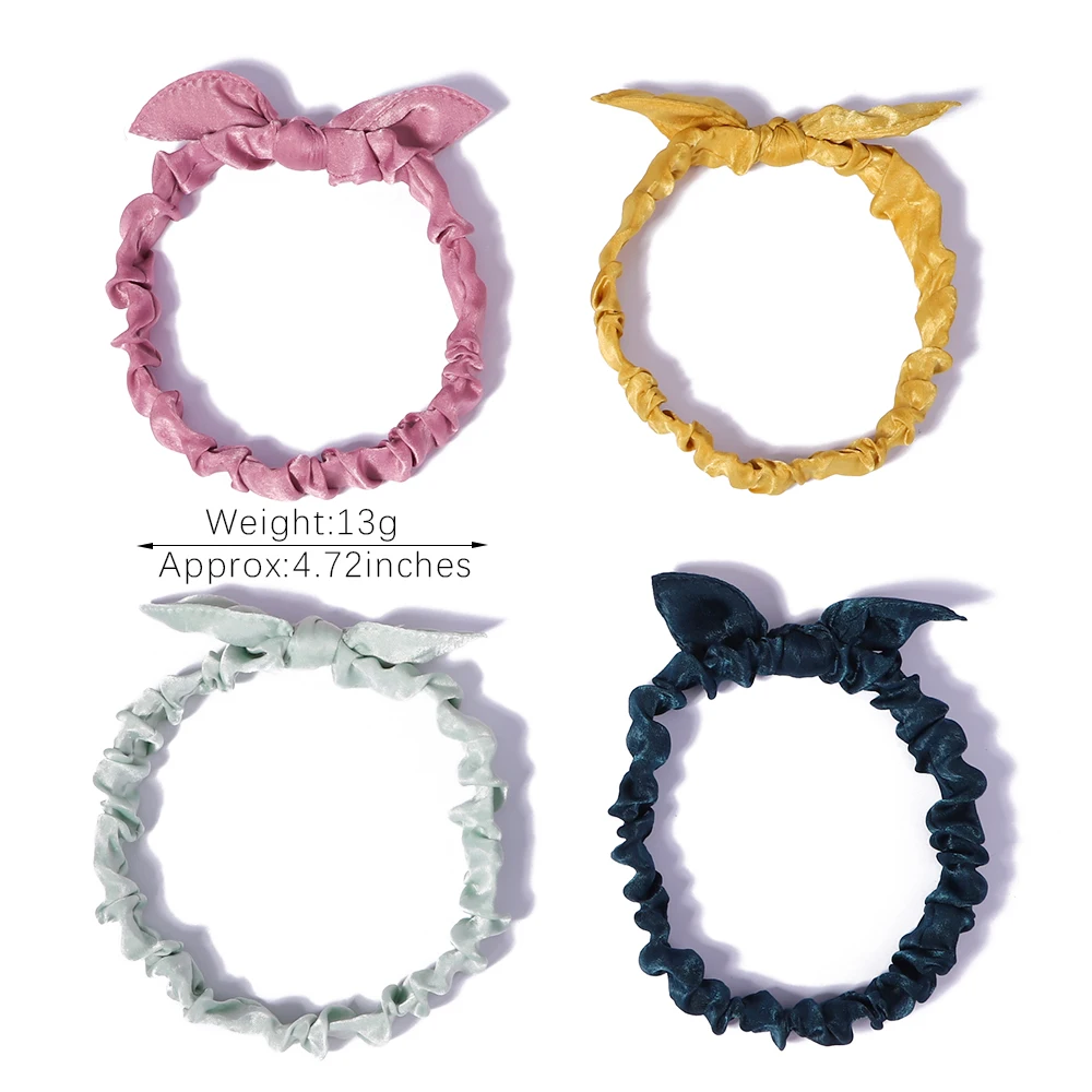 1Pcs/Set New Women Suede Soft Solid Color Headband Vintage Cross Knot Elastic Hairbands Bandanas For Girl Bands Hair Accessories