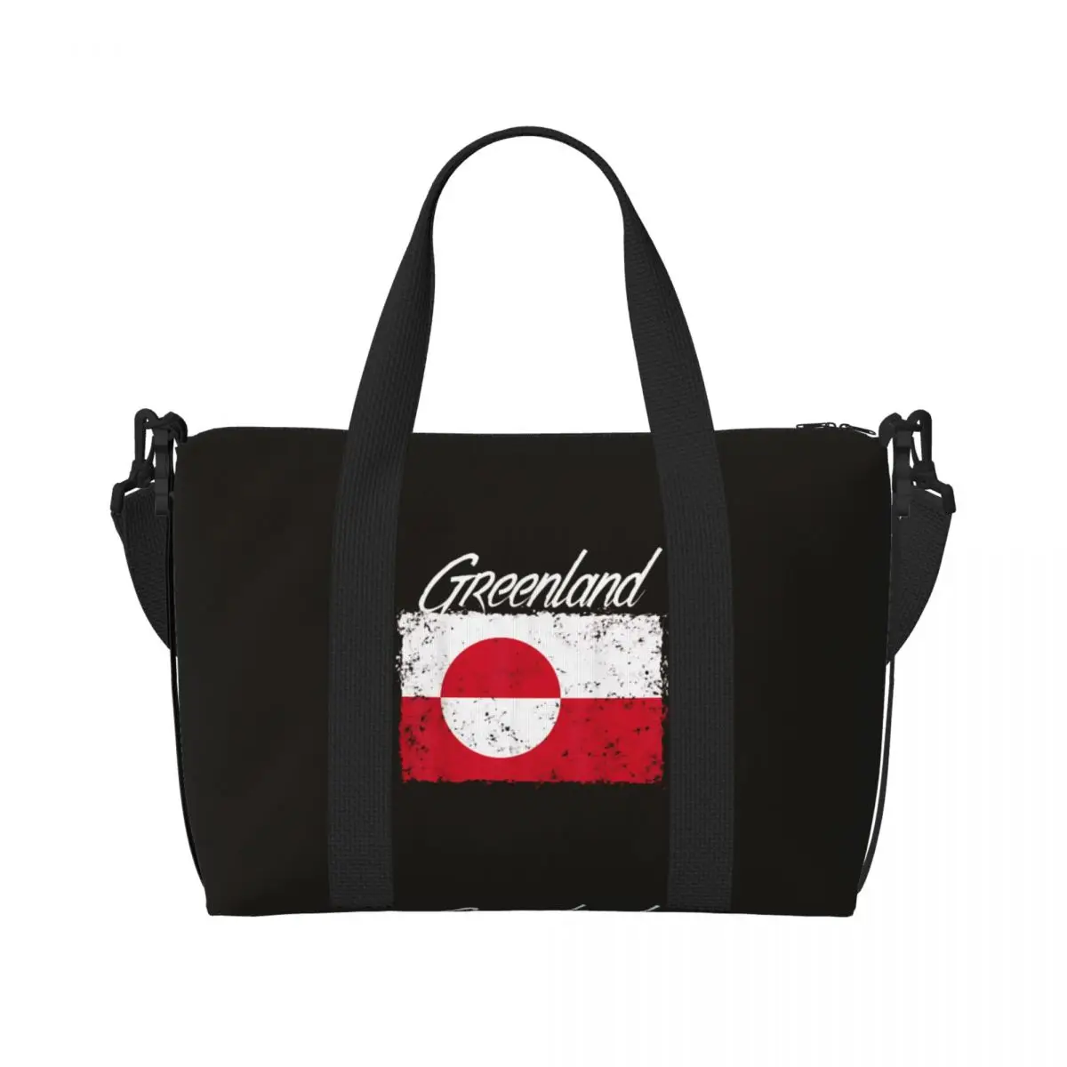 

Дорожная сумка с флагом Гренландии, модная спортивная сумка, мужская большая забавная спортивная сумка для фитнеса, полиэстеровые сумки