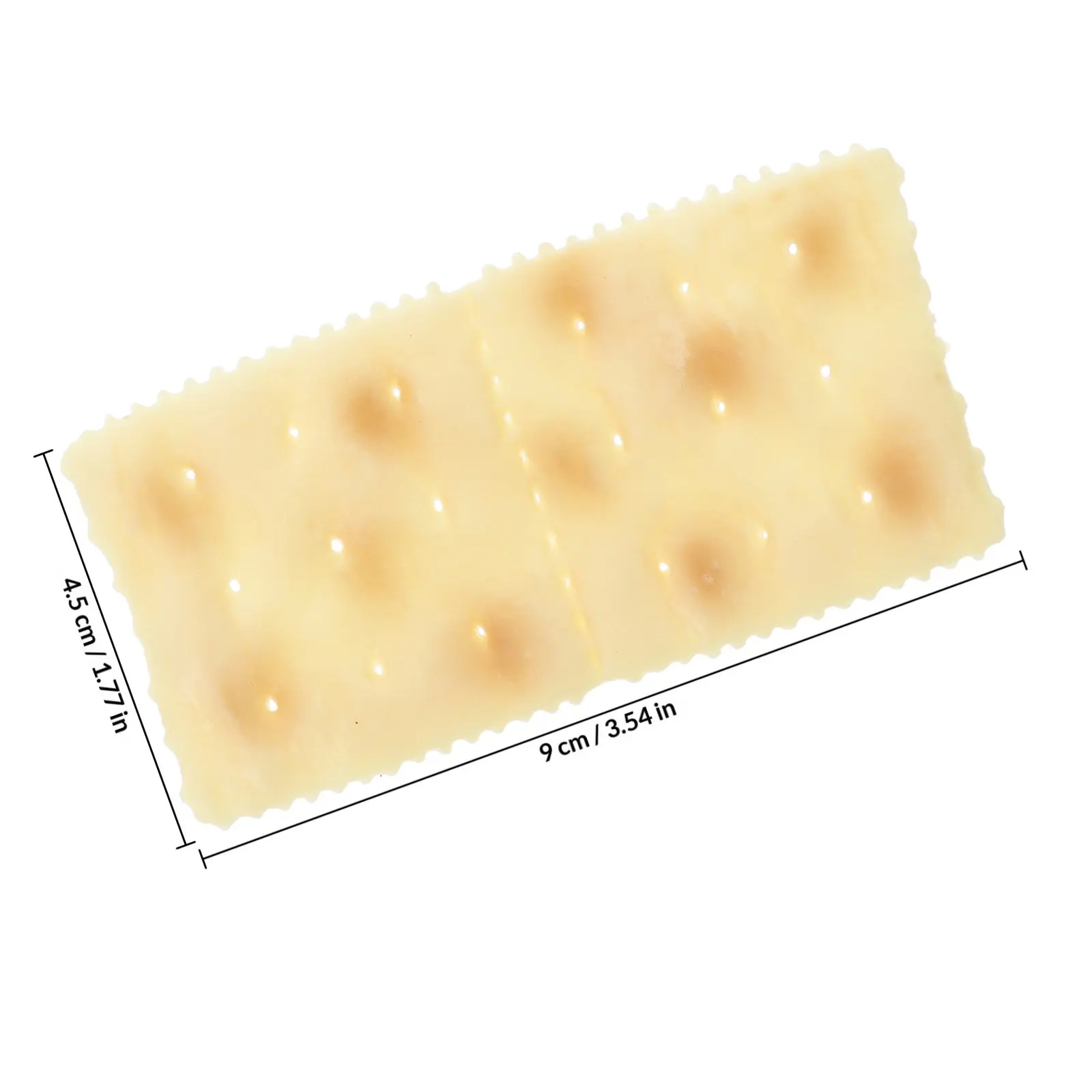 5Pcs Artificial Realistic Soda Crackers High Precision Simulation Biscuits Kitchen Display Home Decor Food Props for Photography