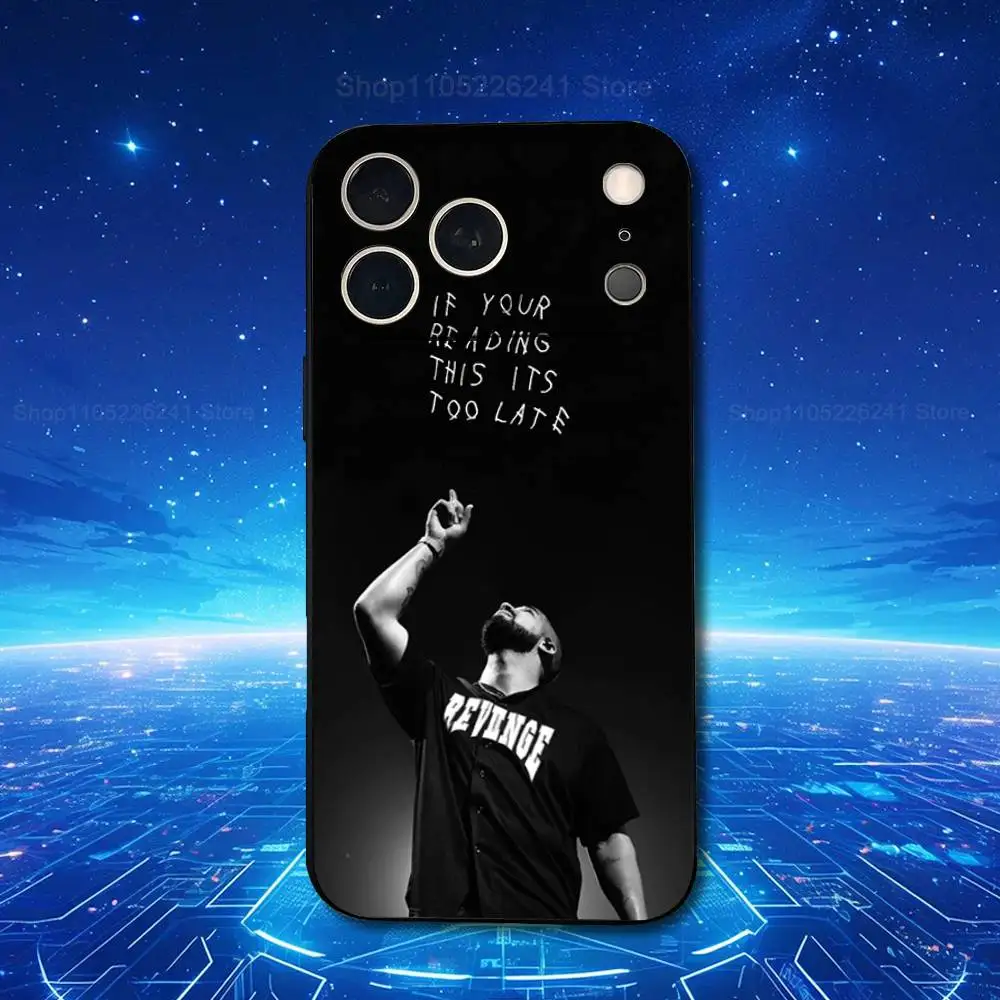 هاتف مغني الراب D-Drakes لهاتف iPhone 13,12,15,14,11,16,17,Plus,Pro Max,XS,X,XR,SE,Mini,8,7,Soft Silicone Black #2