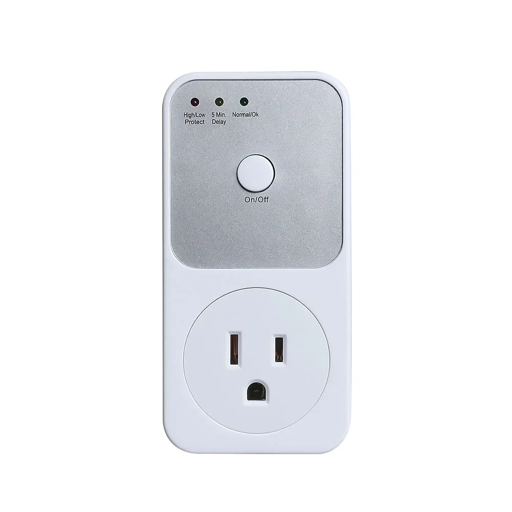 Automatic Voltage Protector Socket Switcher VAC 220V Power Surge Safe Protector EU FR UK U S Plug Socket Refrigerator Protect