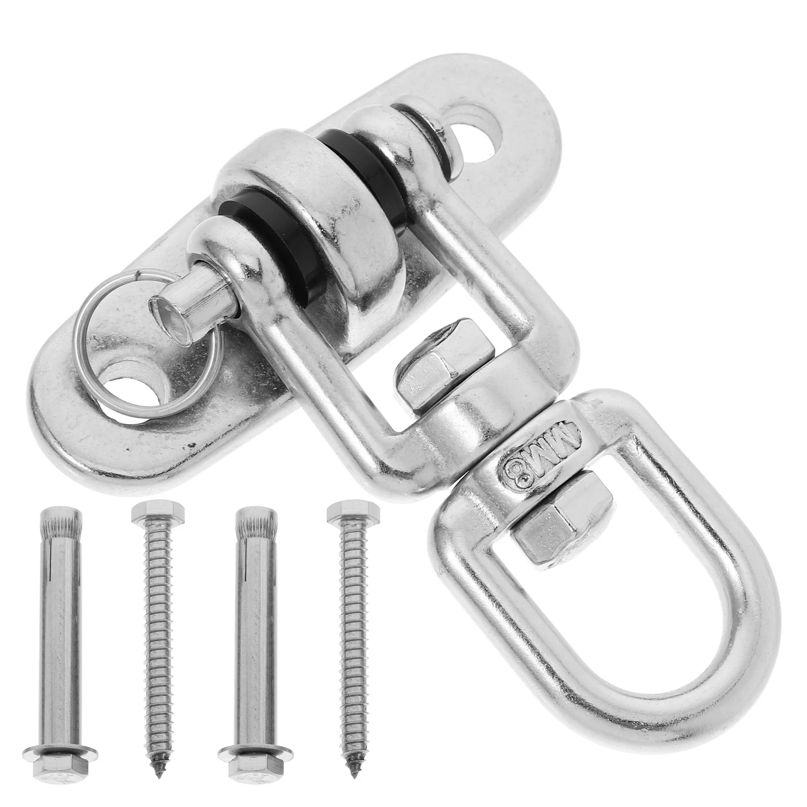 

Heavy Duty Stainless Steel Swing Hangers Rotating Hammock Chair Hook for Porch Swing Set Mounting Hardware Outdoor Use