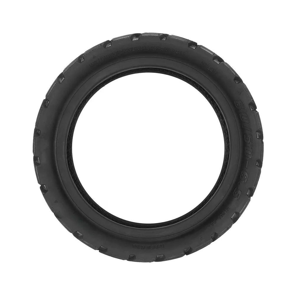 HD80x50-6.5 Deep Tread Anti Slip Vacuum Tire for Electric Scooter Rubber Tubeless Tire Lightweight 774.5g Black