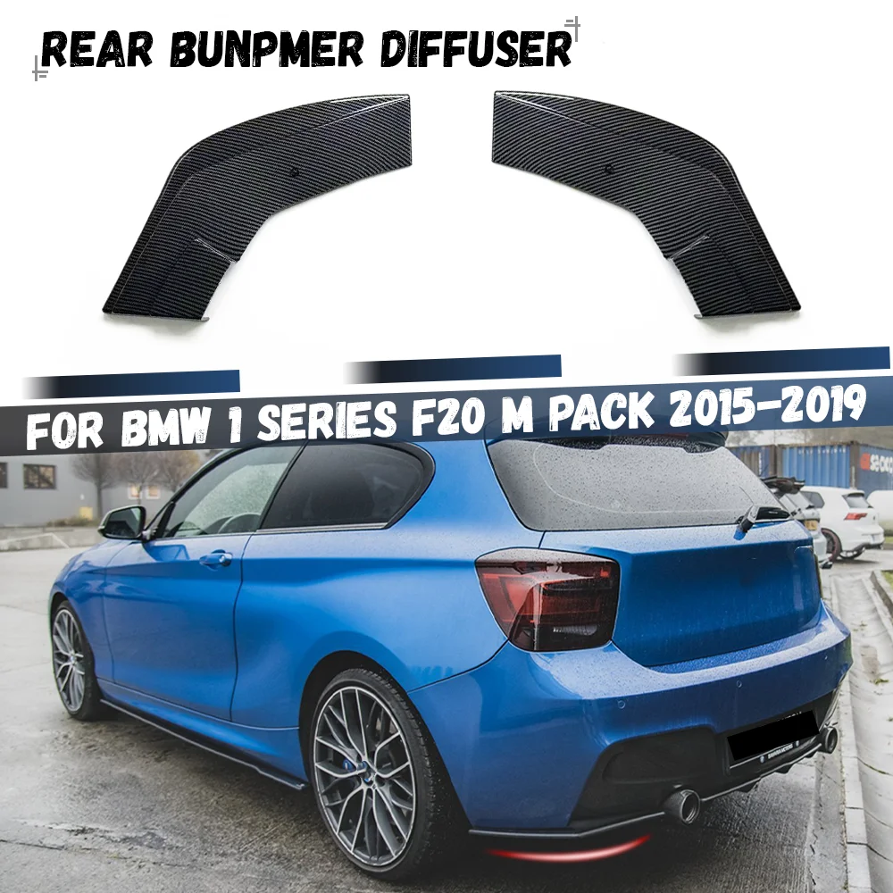 For BMW 1 Series F20 118i 120d 120i 125i M Pack 2015-2019 LCI Rear Bumper Splitter Spoiler Lip Body Kit Tuning