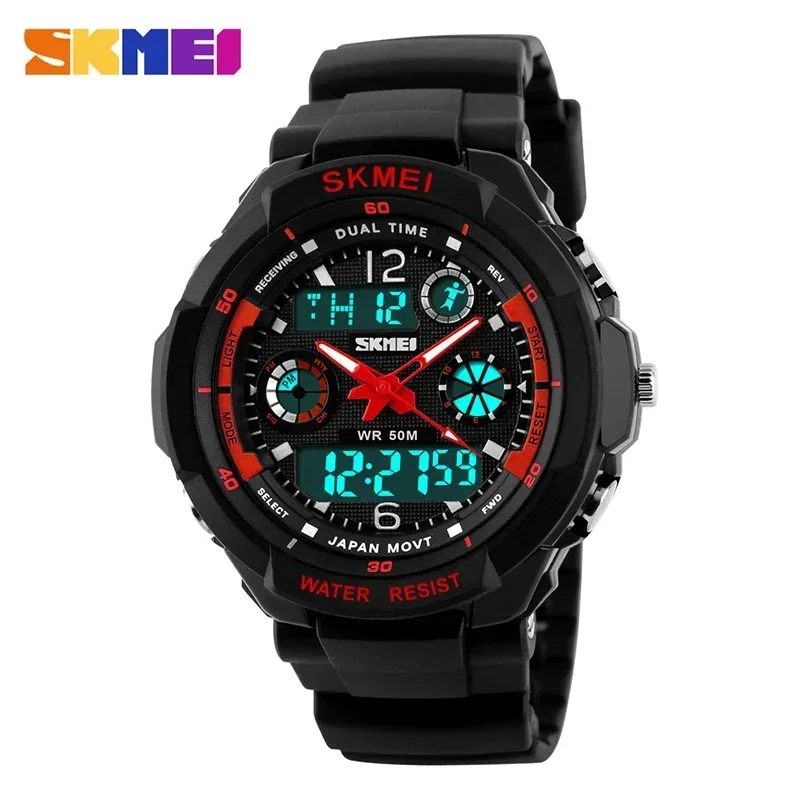 

SKME Kids Shockproof Waterproof Watch Outdoor Digital Boy Sport Children Electronic Wristwatches Relojes infantiles 0931 1060