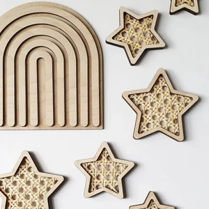 Nordische Tissue -Wand Ornamente, Holzbogen, heißer Luftballon, Mond und Stern, Wandaufkleber für das Schlafzimmer des Babys 8 Hauptverkäufe Hot Air Wand Ball - №6