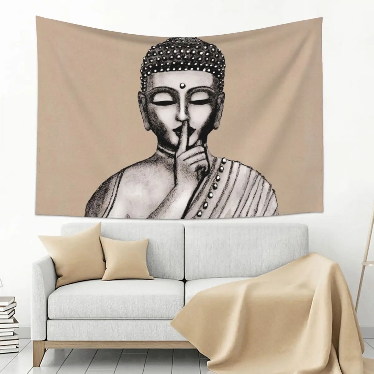 

Shh ... do not disturb - Buddha - New Tapestry Aesthetic Room Decors Decoration Bedroom Room Design Tapestry
