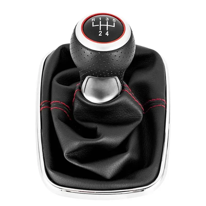 New Car 5/6 Speed 12mm Gear Shift Knob Lever Shifter Gaiter Boot for Volkswagen VW Golf Bora Jetta GTi MK4 Interior Accessories