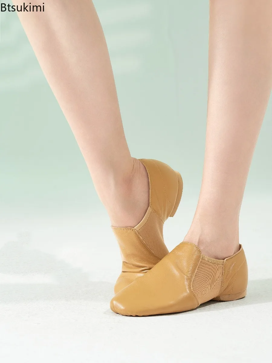 

Genuine Leather Jazz Dance Shoes for Women Classic Antiskid Soft Sole Jazz Shoes Girls Special Training Dance Shoes High Quality