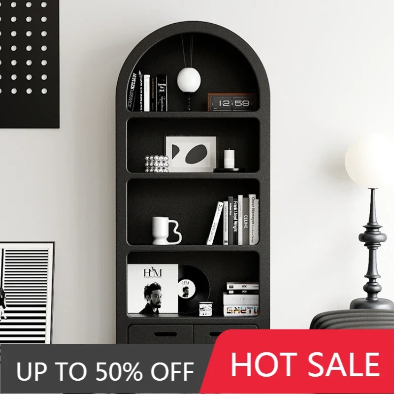 

Home Furniture Wood Bookcases Shelf Organizer Storage Rack Iron Book Trolley Angle Drawer Type Box Estanteria Habitacion Bedroom