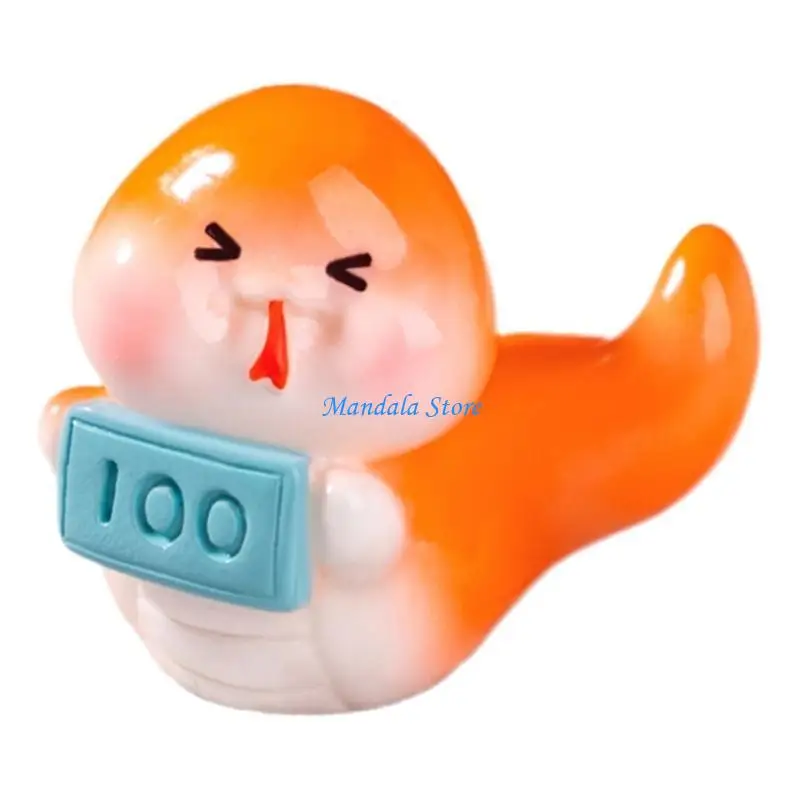 

U2JC 5Pieces Zodiacs Snake Resins Figurine for Cake Toppers 2025 Snake Year Color Changing Miniatures Decorative Ornaments