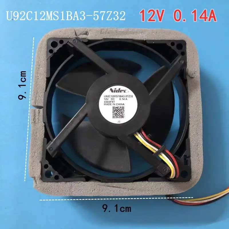 

Refrigerator Replacement Fan 12V 0.14A For Haier Commander Refrigerator Refrigeration Cooling Fan U92C12MS1BA3-57Z32