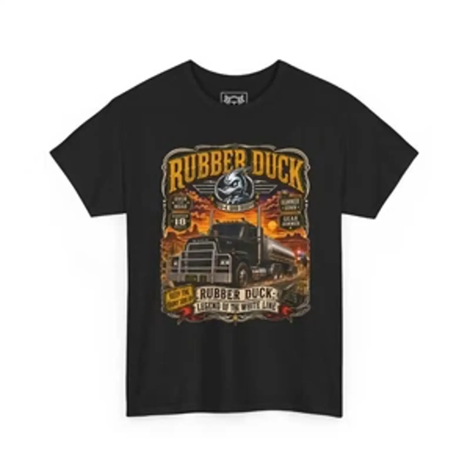 Convoy Movie Vintage T Shirt Rubber Duck Truck Car Film Fans  vintage Washed Top For Everyday Wear Soft fashion Stylish