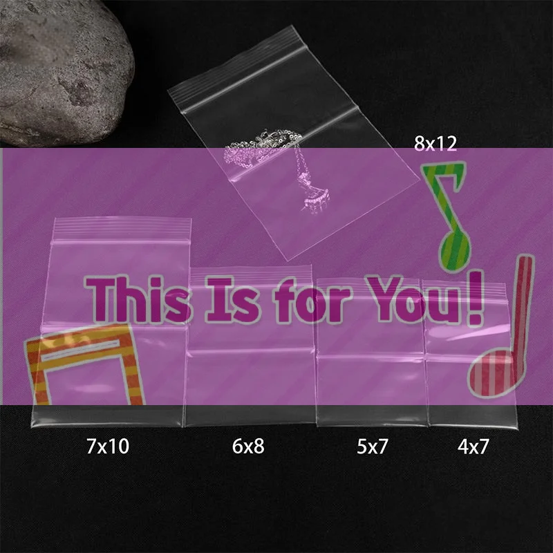 

【HMA】200 шт. прозрачных пакетов с двойным карманом и застежкой-зиппером для дома и путешествий, для хранения жемчуга, ювелирных изделий, колец, упаковки, декоративных аксессуаров