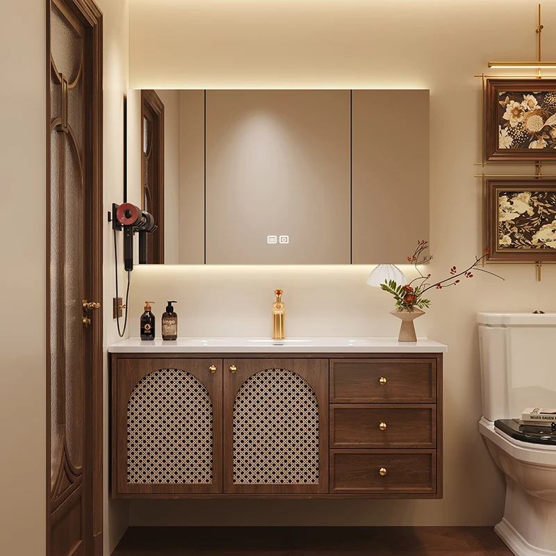 

/Modern Display Bathroom Cabinet Wooden Mirror Quality Storage Bathroom Cabinet Organizer Shelves Archivadores Salon Furniture