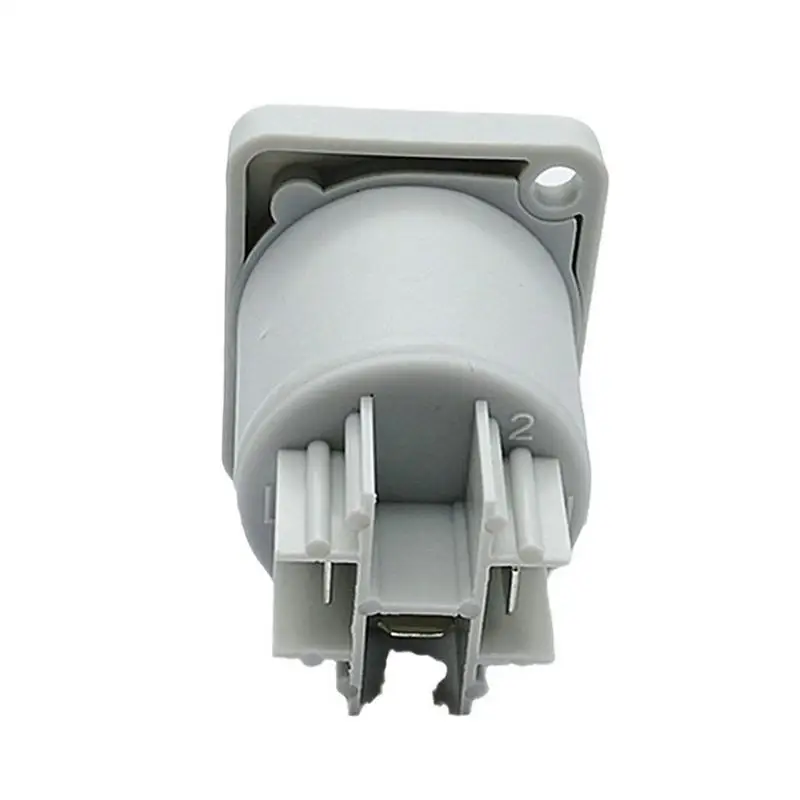 XLR Rack Panel 3-Pin XLR żeńskie gniazdo mocowanie panelu rdzeń miedziany profesjonalne gniazdo zasilania dla Audio wideo i sprzętu oświetleniowego