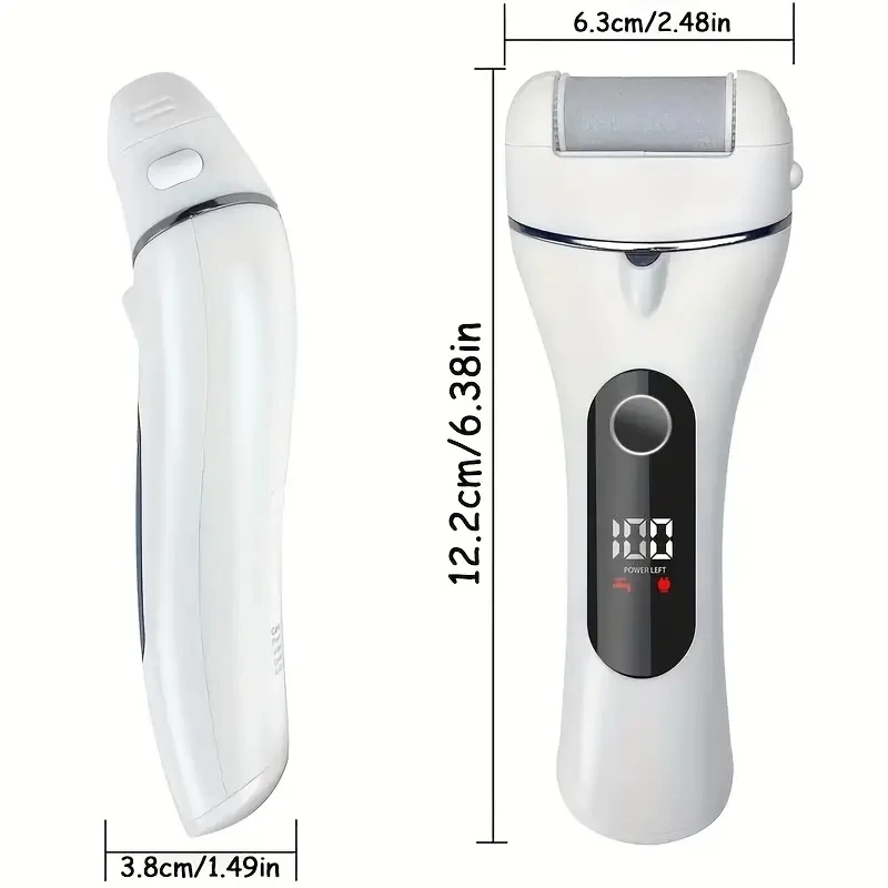 14-in-1 Rechargeable Electric Foot Callus Remover Kit - Professional Pedicure Set With 3 Rollers, 2 Speed, Battery Display, Foot