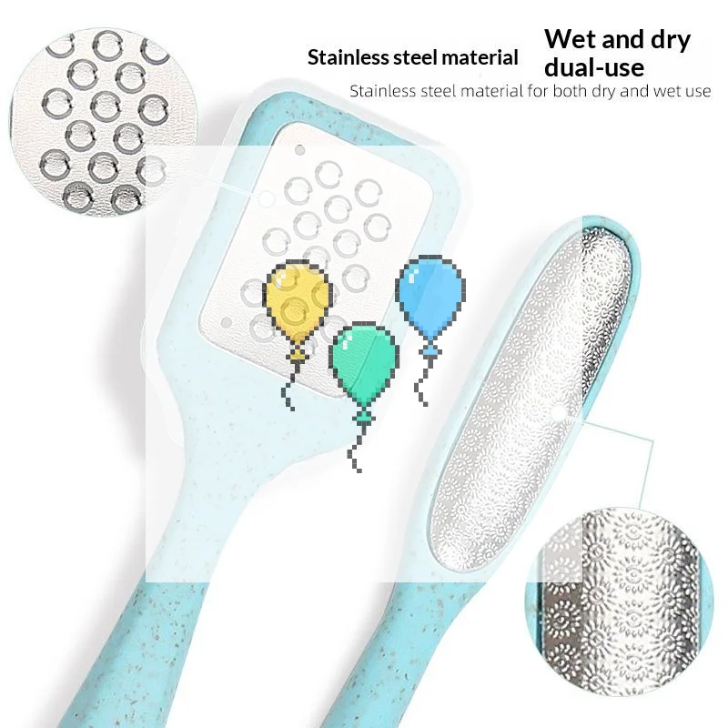1Pcs Travel Essential Non Slip 3D Curved Foot File Ergonomic Handle Callus Remover For Dead Skin Between Toes Multi Color Optio