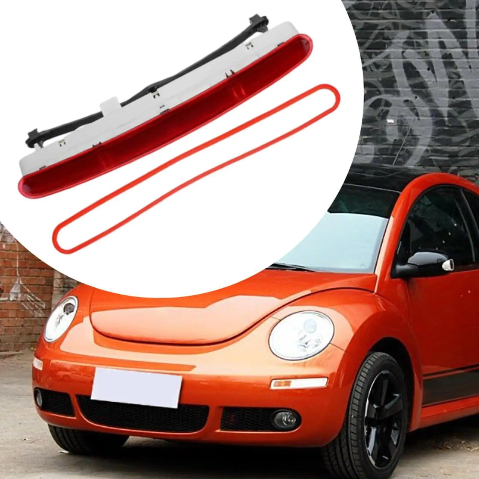 

High Level Stop Lamp Car Repair Accessory Chrome Housing LED Tail Light Assembly for Volkswagen Beetle Replacement